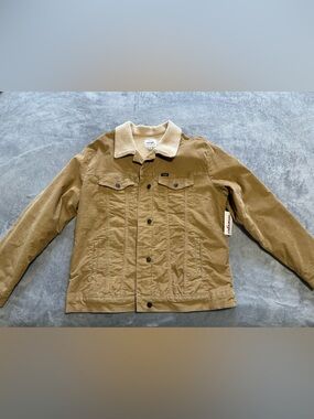 Wrangler Women’s Tan Sherpa-Lined Corduroy Jacket